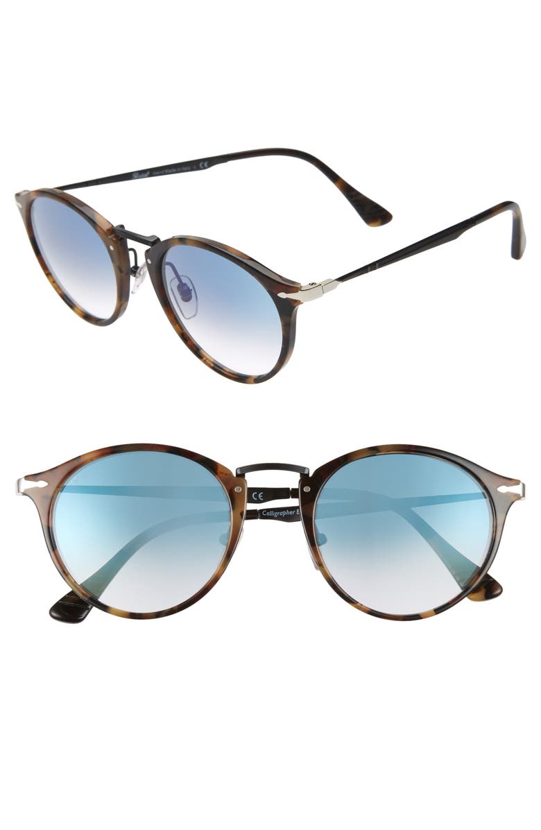 Persol 51mm Round Sunglasses, Main, color, 