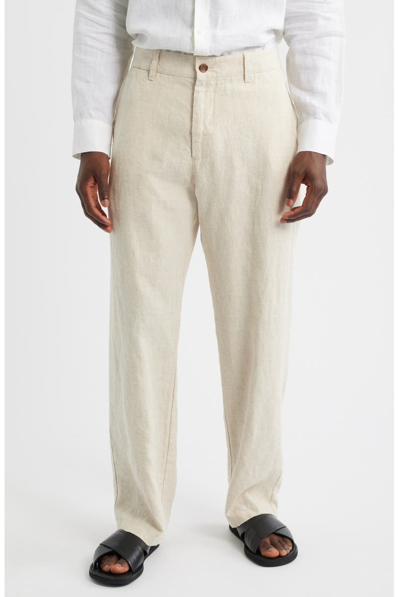 1454 Aden Flat Front Linen Chinos, Main, color, OAT