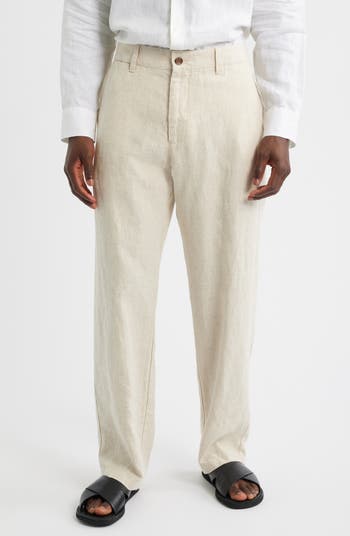 NN07 1454 Aden Flat Front Linen Chinos | Nordstrom
