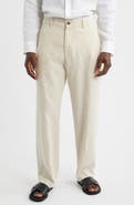 NN07 1454 Aden Flat Front Linen Chinos