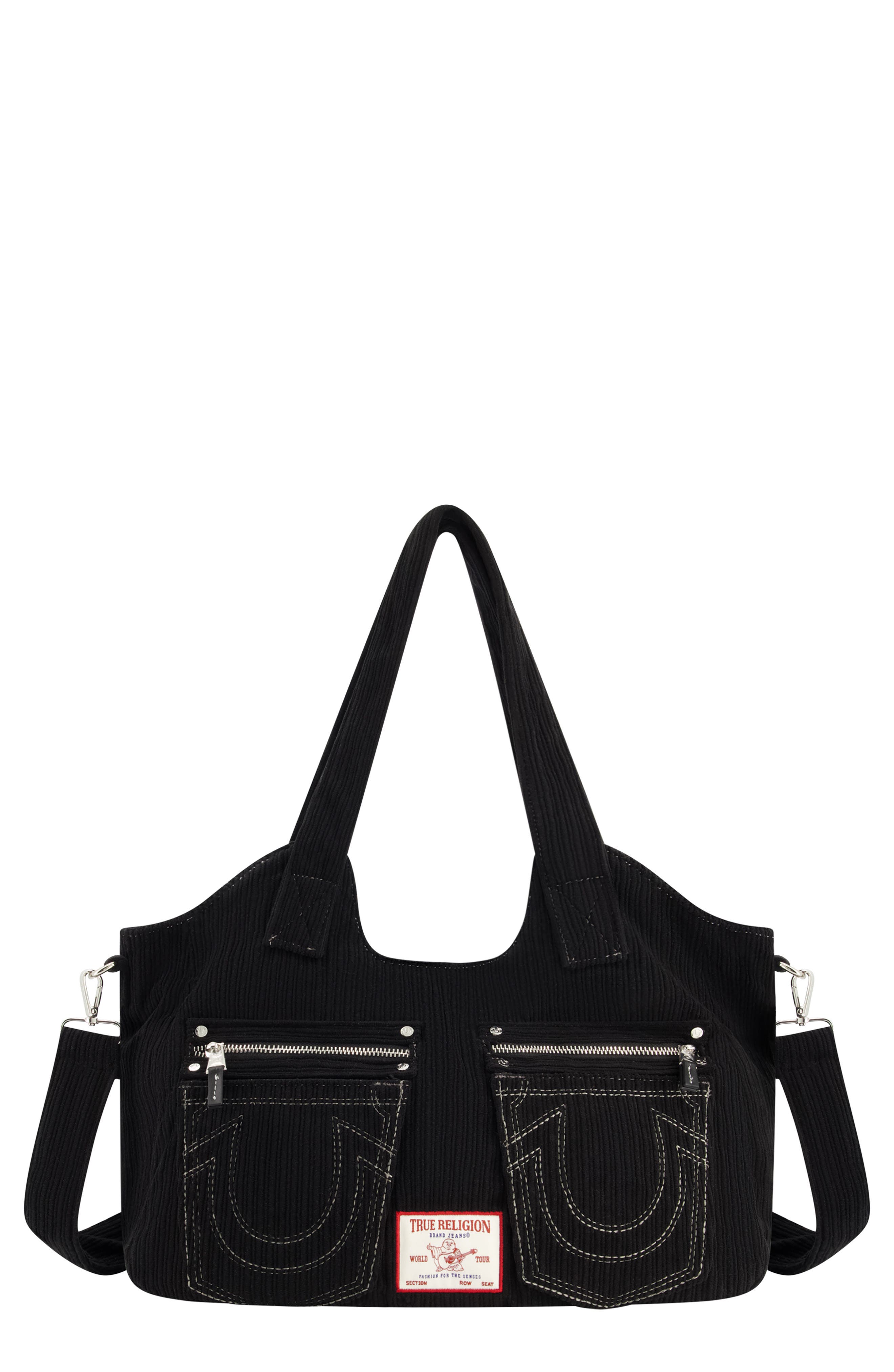 True Religion Horseshoe Stitch Corduroy Satchel