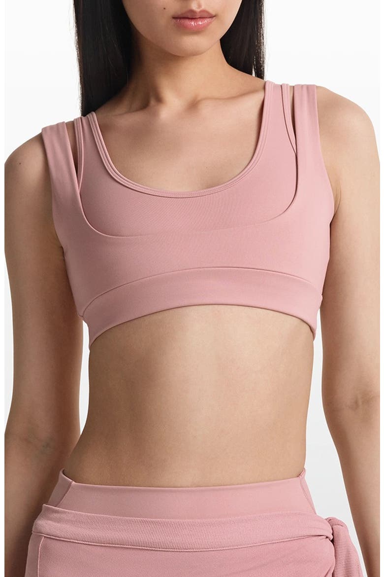 Matte Double Strap Scoop Bra (Women) | Nordstrom