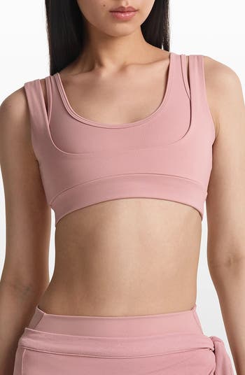 NikeSKIMS Matte Double Strap Scoop Bra | Nordstrom