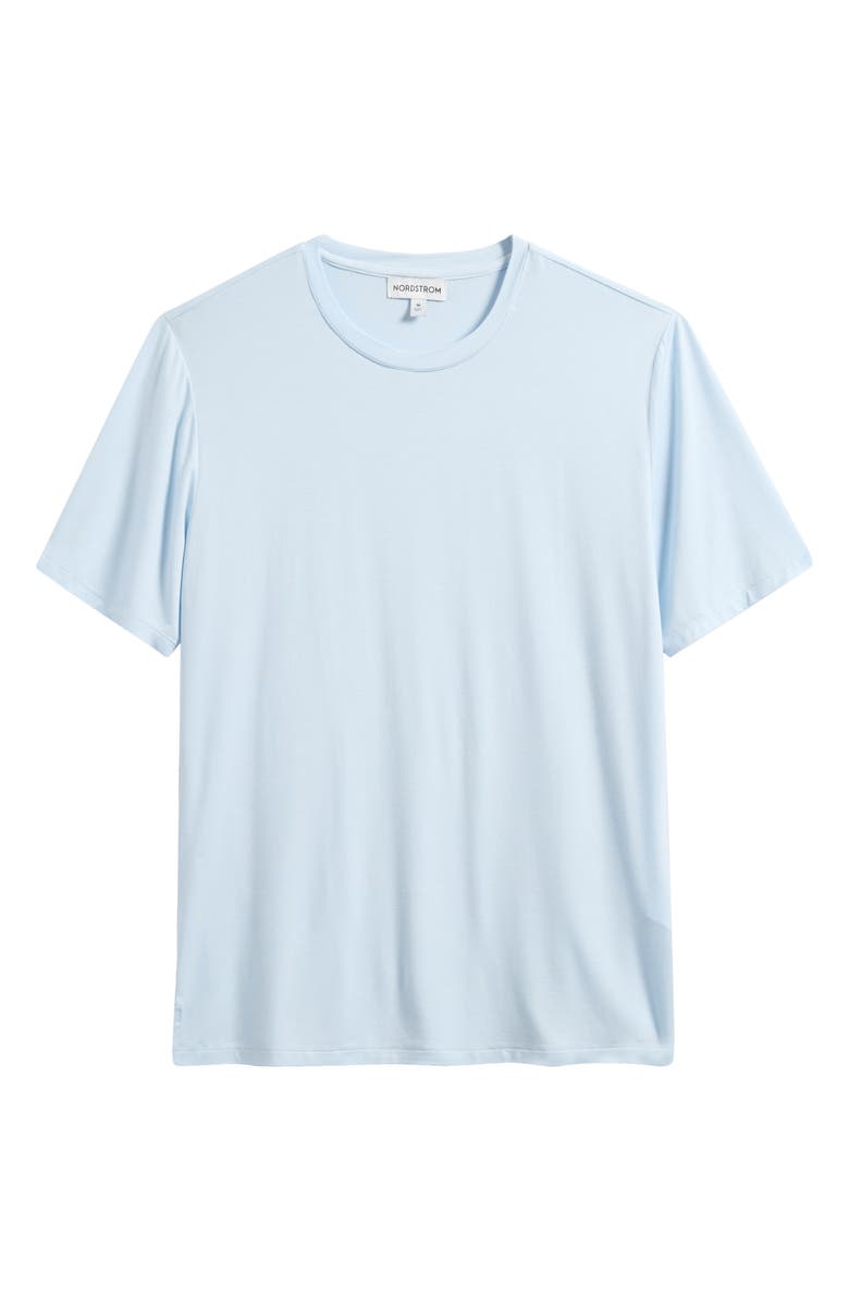 Nordstrom Moonlight Eco Stretch Modal Pajama T-Shirt, Alternate, color, Blue Drift