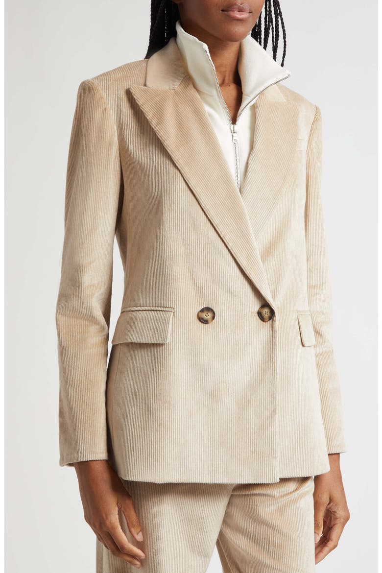 Sevyn Corduroy Double Breasted Dickey Jacket, Alternate, color, HEATHERED SAND