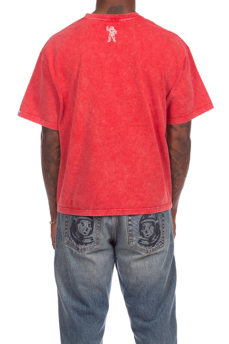 Faded Curve Graphic T-Shirt, Alternate, color, RED