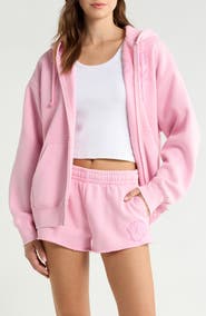 PacSun Seashell Front Zip Hoodie