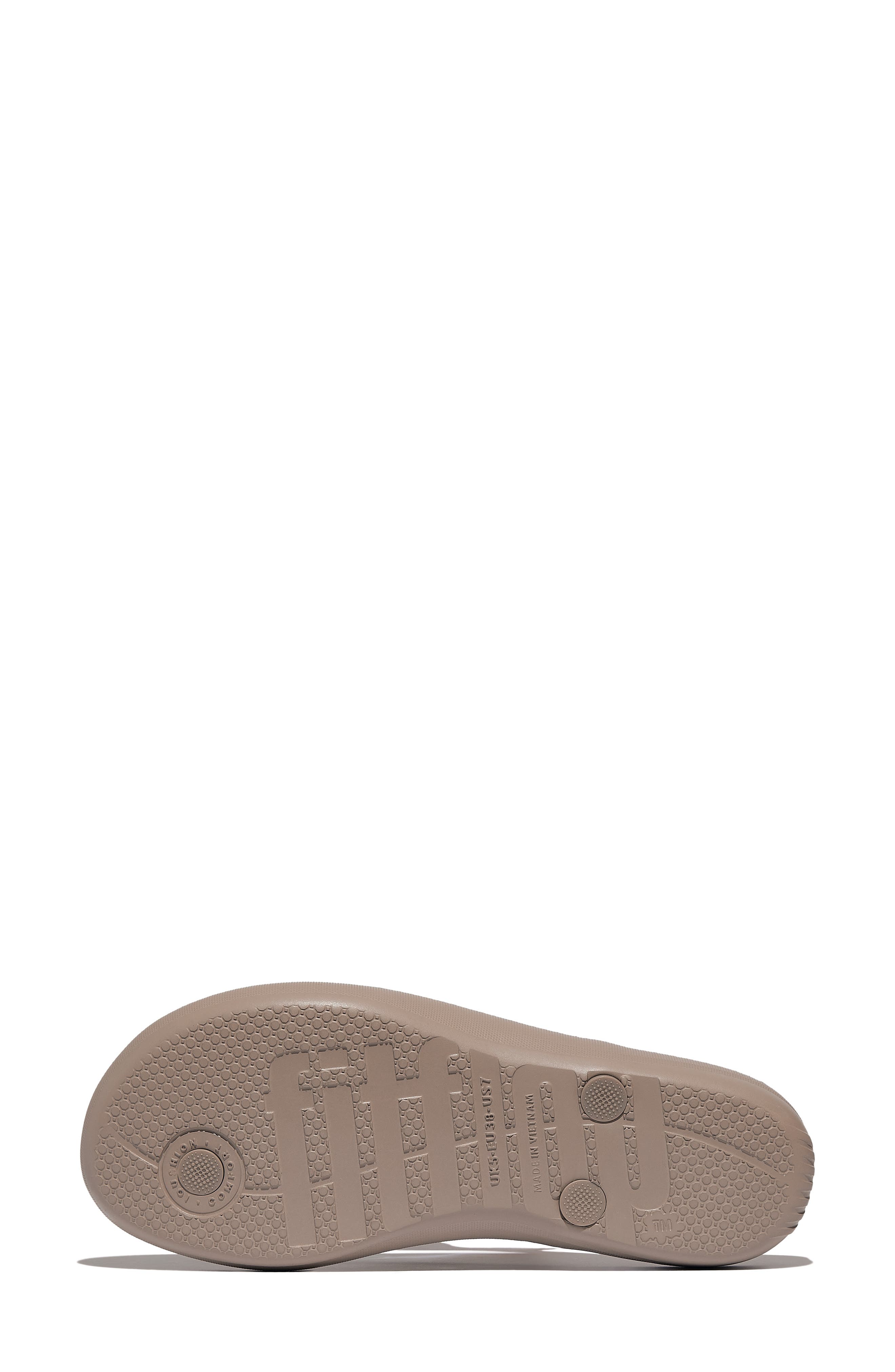 iQushion Ombré Sparkle Flip Flop, Alternate, color, ON TAUPE/ PEWTER