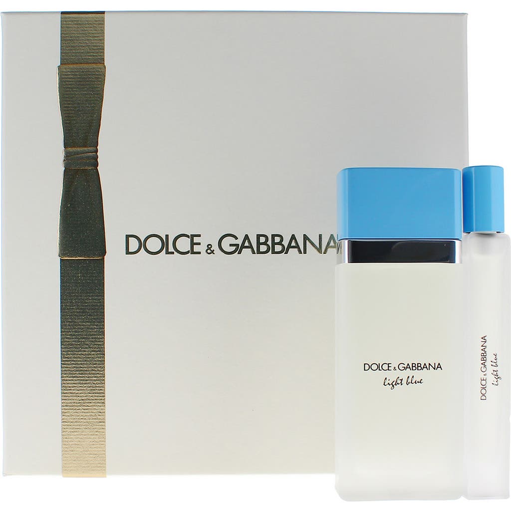 Dolce & Gabbana Dolce&gabbana Light Blue Eau De Toilette Gift Set $152 Value In Transparent