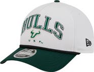 New Era Men's New Era White/Green South Florida Bulls Arch Two-Tone Rope 9FORTY A-Frame M-Crown Adjustable Hat