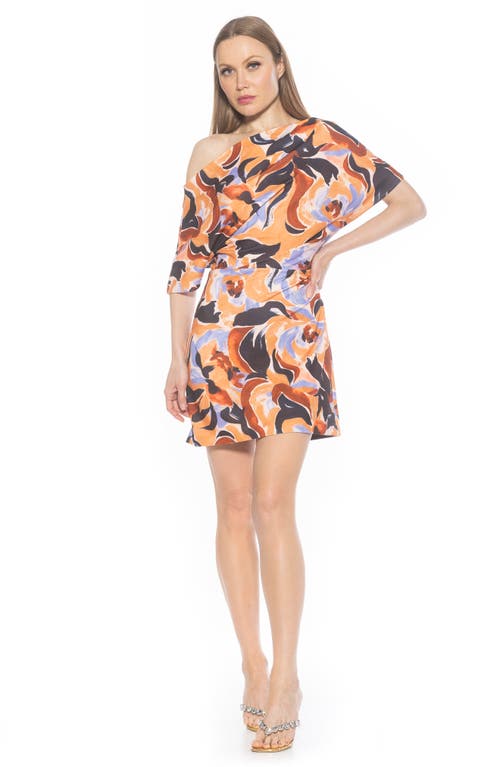 ALEXIA ADMOR ALEXIA ADMOR SURI DRAPED ONE-SHOULDER MINIDRESS