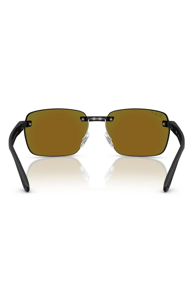Ray-Ban 59mm Polarized Rimless Sunglasses, Alternate, color, 