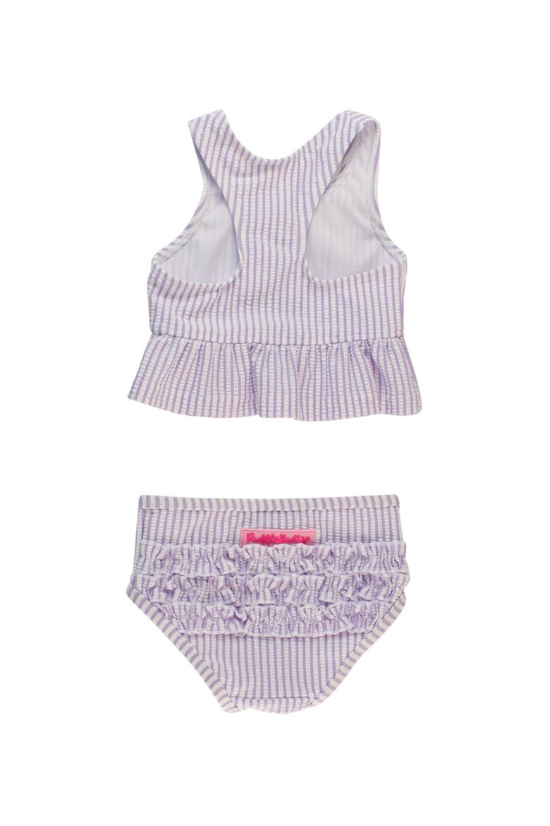 Toddler/Girls UPF50+ Seersucker Peplum Tankini, Alternate, color, Lavender Seersucker