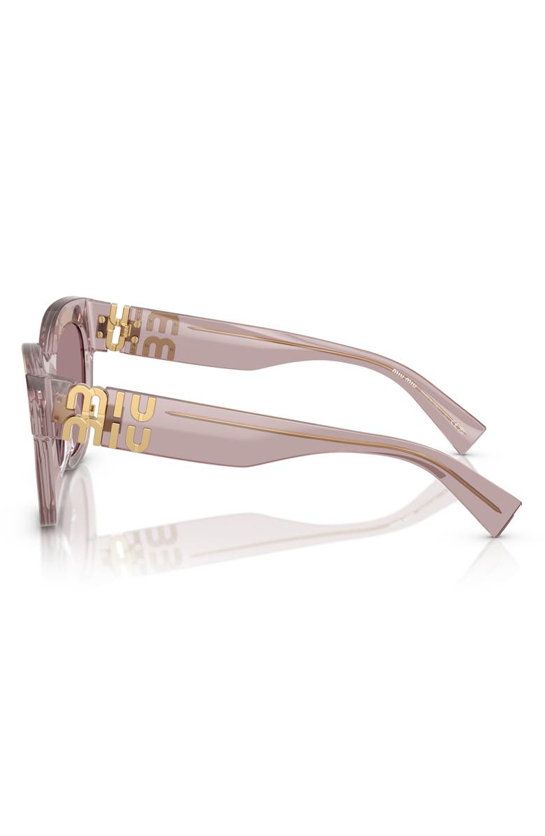 Miu Miu 51mm Square Sunglasses, Alternate, color, Brown