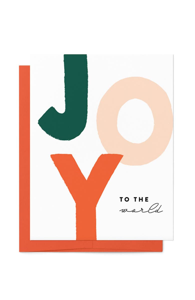Joy Paper Co. JOY to the World Boxed Set of 8 Cards, Main, color, Red Envelope