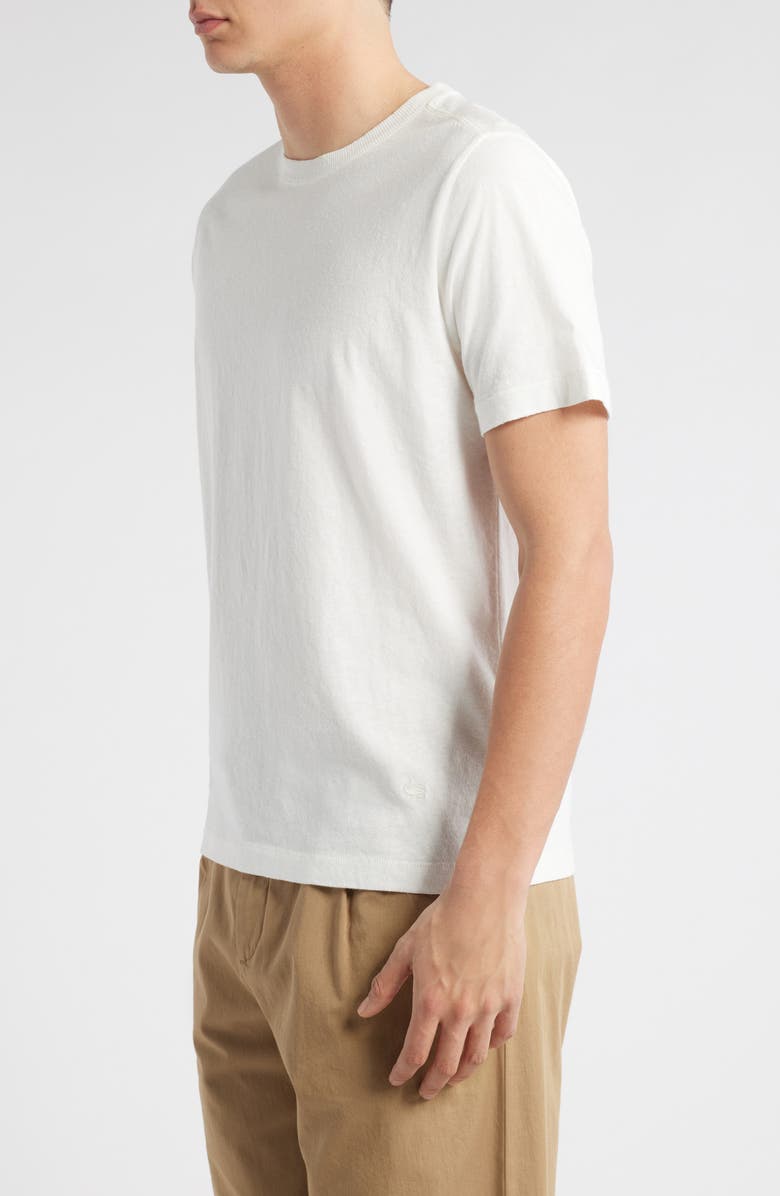 MERZ B SCHWANEN Organic Cotton & Hemp T-Shirt, Alternate, color, White