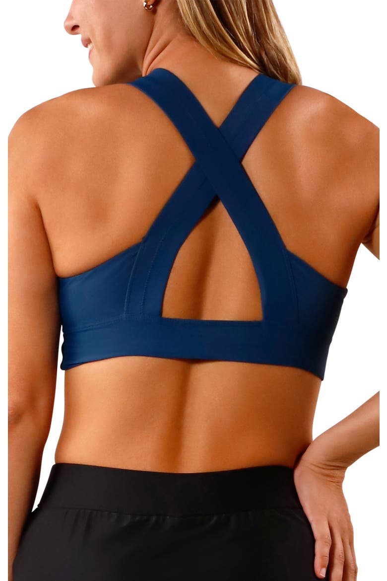 Active Swim Bra, Alternate, color, Midnight
