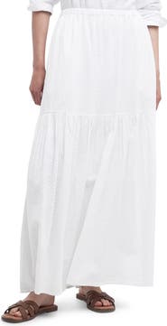 Barbour Kelley Ruffle Hem Maxi Skirt