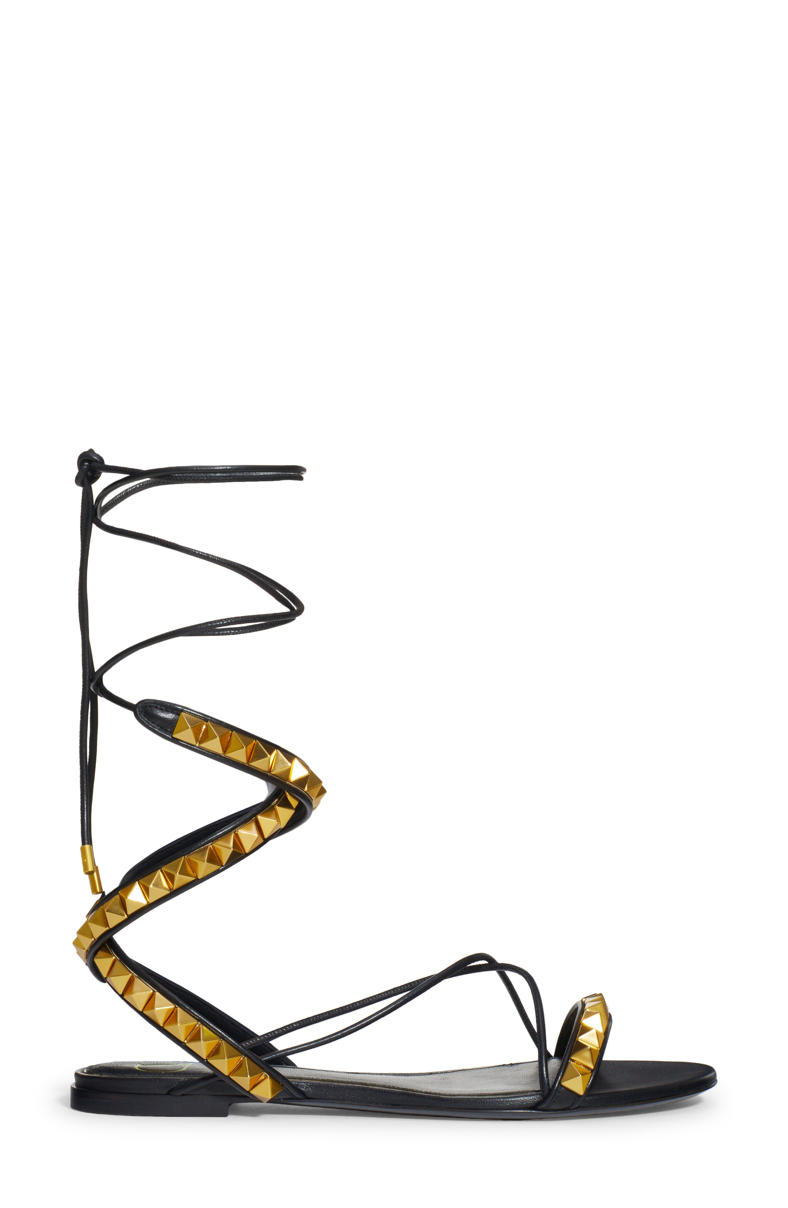 Valentino Garavani Rockstud No Limit Sandal, Alternate, color, 