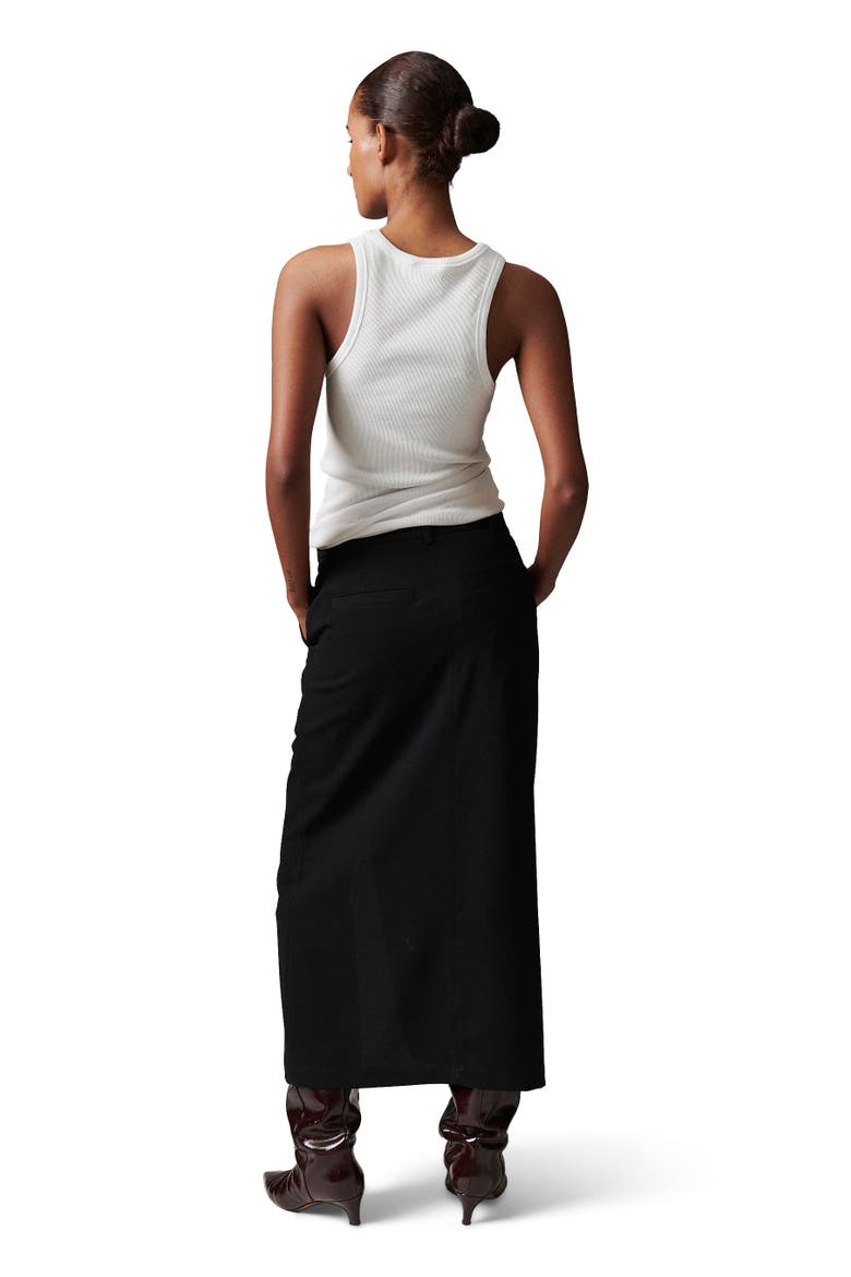 Anno Front Slit Pencil Skirt, Alternate, color, Black