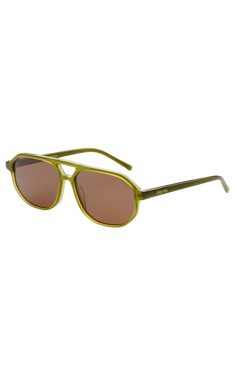 FREYRS Eyewear Fenix Aviator Sunglasses, Alternate, color, Olive