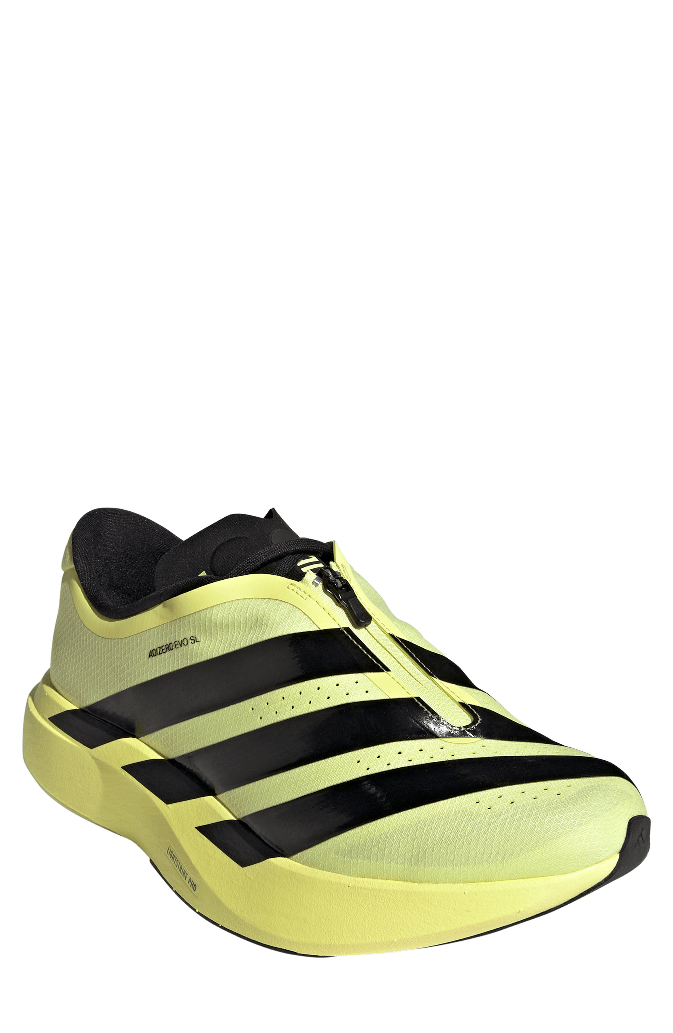 Adizero Evo SL Zip Running Shoe, Main, color, FROLEM/CBL