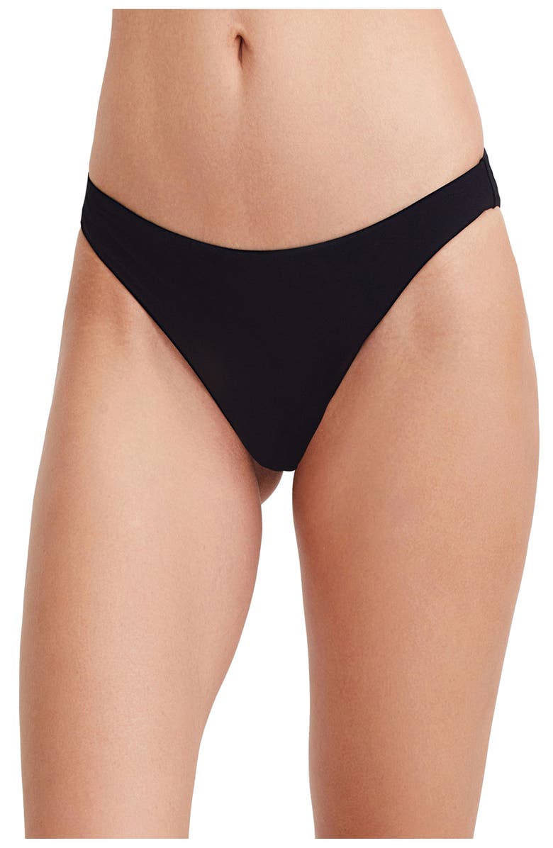 Au Naturel by Gottex Solid Reversible Mid-Rise Swim Bottom, Main, color, 