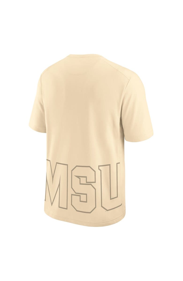 Nike Men's Nike Cream Michigan State Spartans Primary Statement Two-Hit Performance T-Shirt, Alternate, color, Cream