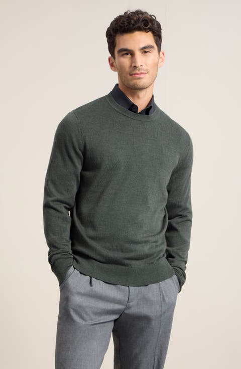 Italian Merino Wool Crewneck Sweater