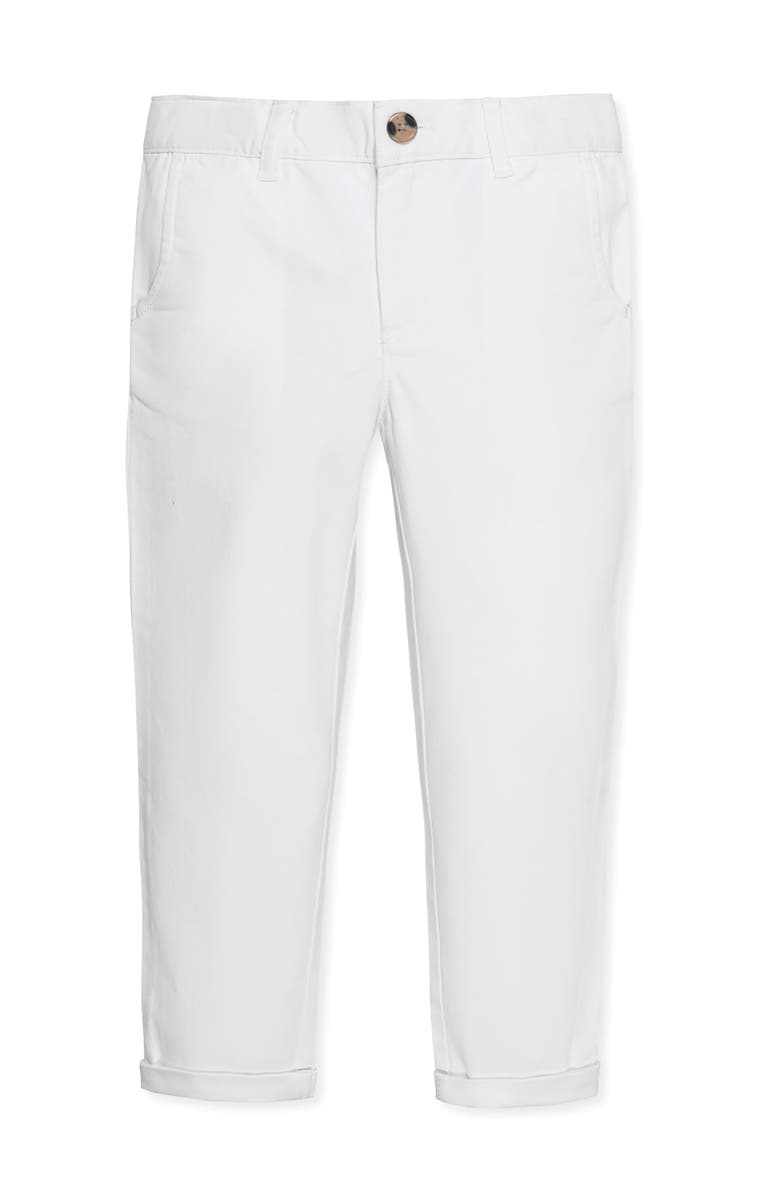 Hope & Henry Organic Skinny Stretch Twill Chino Pant, Main, color, White