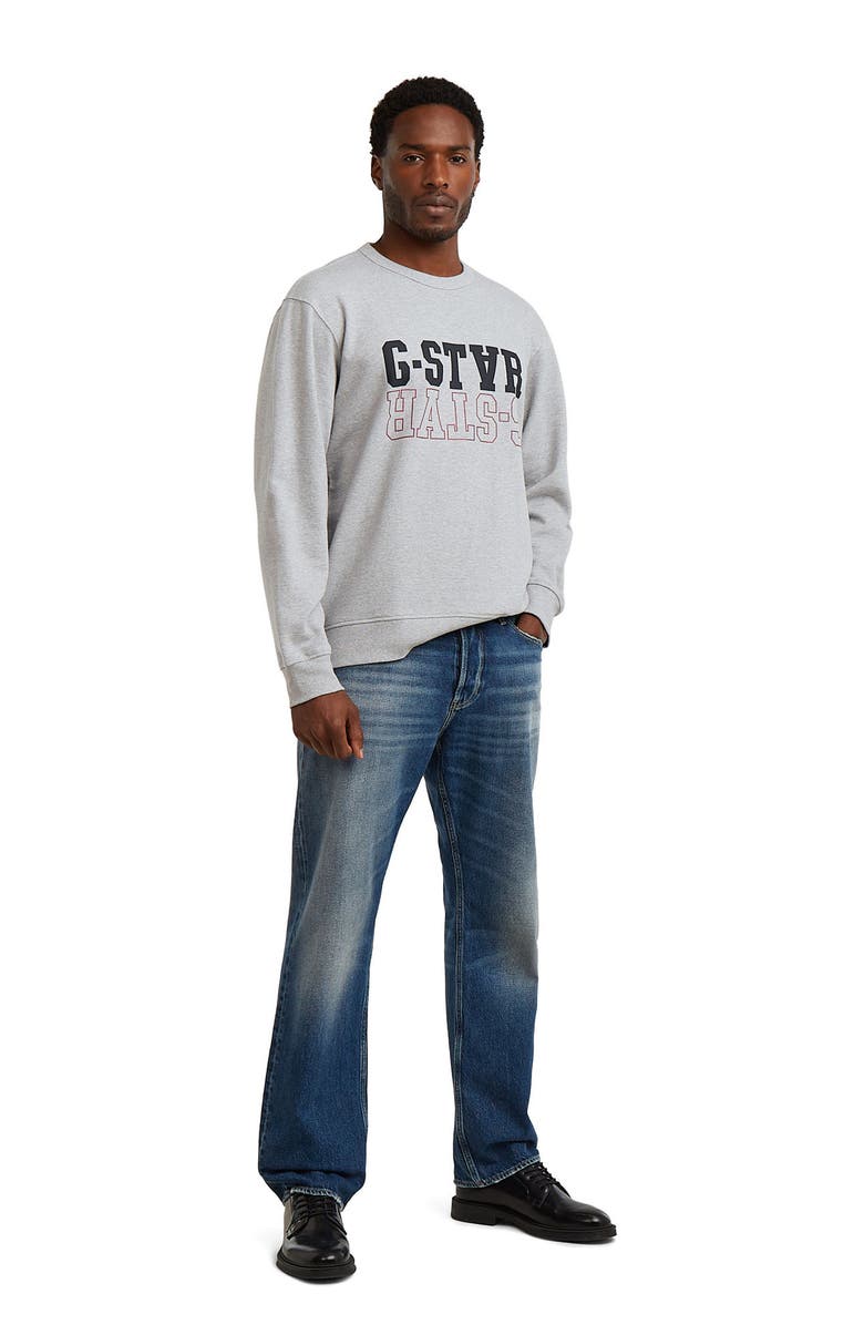 G-STAR Logo Graphic Sweatshirt, Alternate, color, Medium Grey Heather
