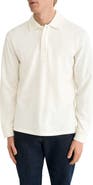 Eton Boiled Wool Long Sleeve Polo