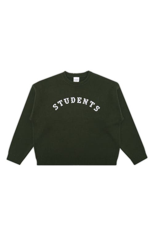 Students Oakridge Graphic Crewneck Sweater In Green