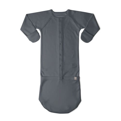 Goumikids Goumi 24 Hour Convertible Sleeper Baby Gown In Midnight