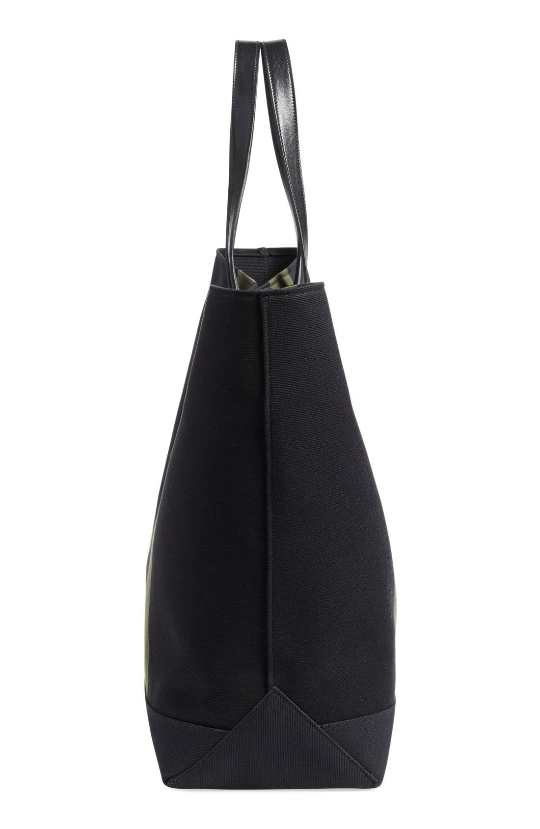 Saint Laurent 'Beach' Canvas Tote, Alternate, color, 