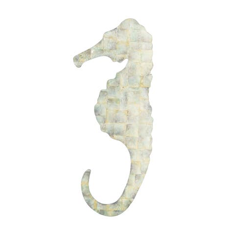 Seahorse Tile Wall Art 10 x 0.5 x 24 Inches.