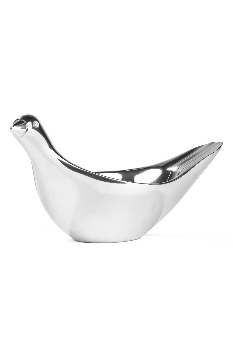 Nambé Dove of Peace Bowl, Main, color, Silver