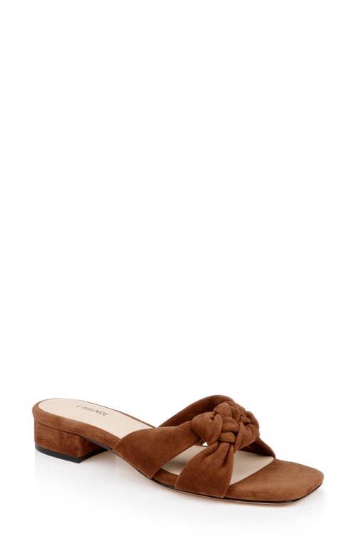 L Agence L'agence Lea Slide Sandal In Brown