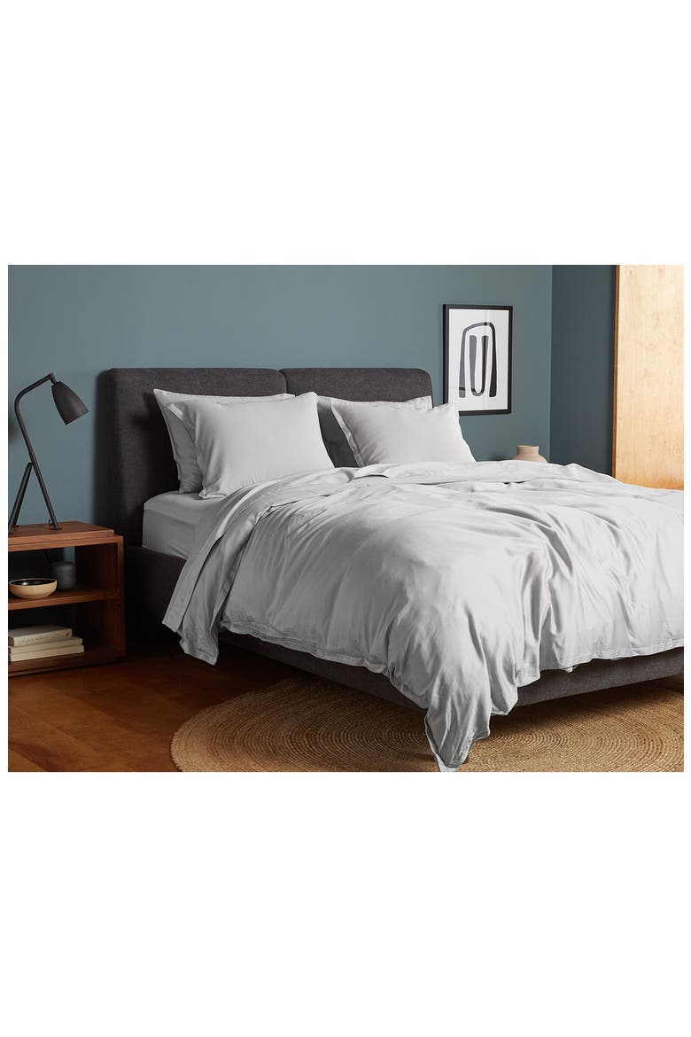 Sateen Duvet Cover, Alternate, color, LIGHT GREY