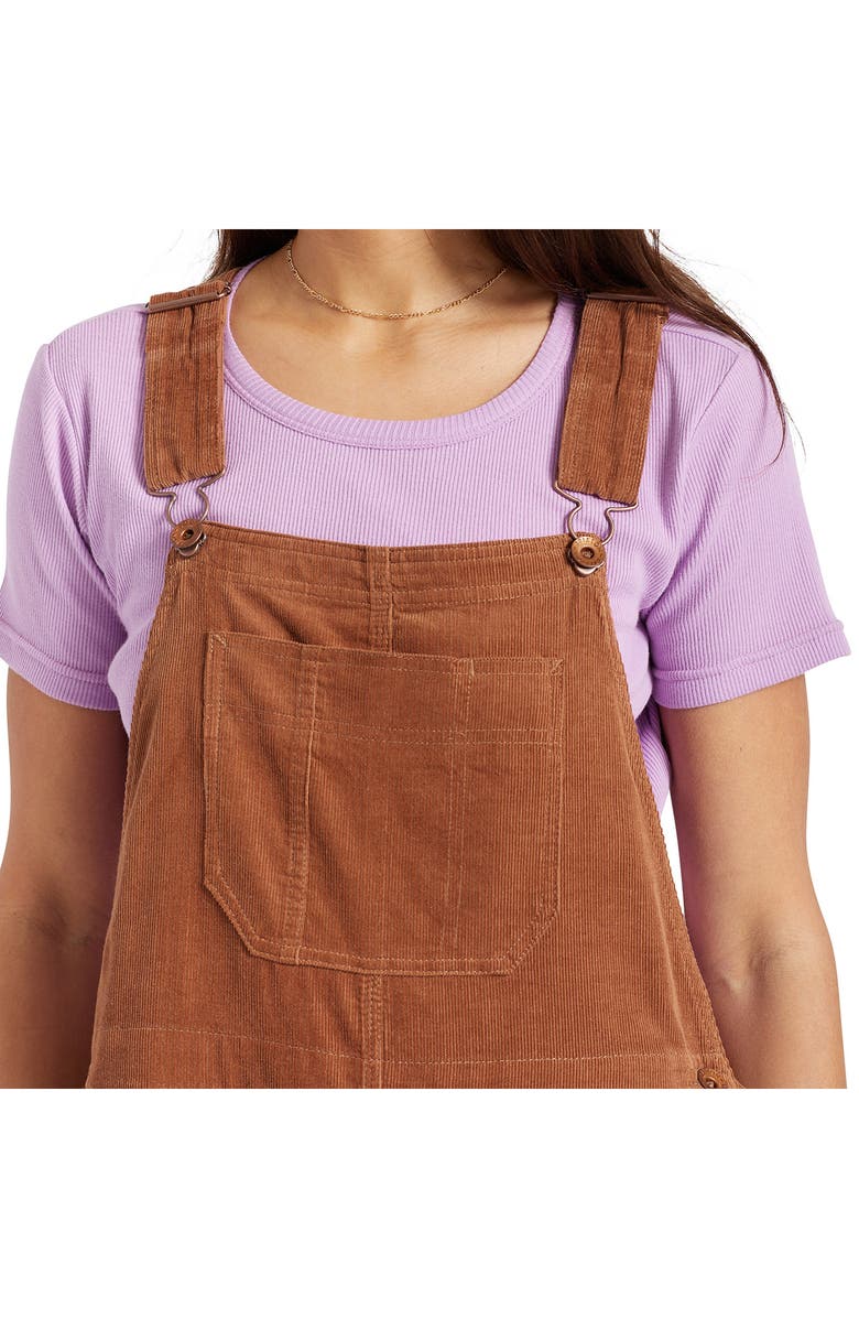 Brixton Christina Houndstooth Crop Flare Leg Overalls, Alternate, color,