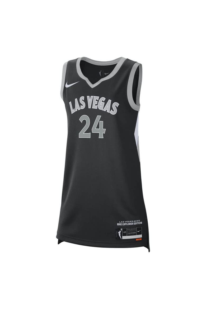 Unisex Nike Jewell Loyd Black Las Vegas Aces Explorer Edition Victory Jersey, Alternate, color, Black