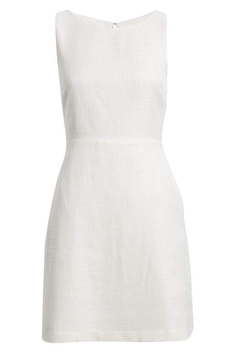 Sleeveless A-Line Dress, Alternate, color, EGGNOG