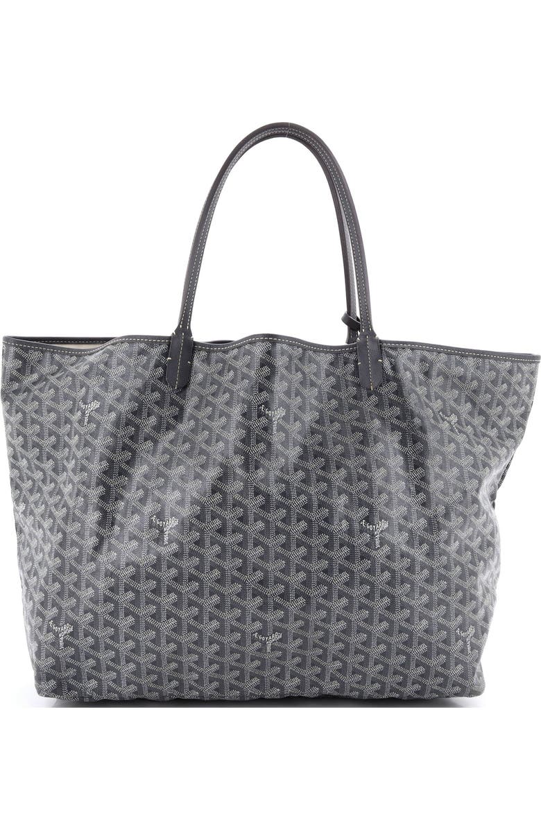 Pre-Owned Goyard Saint Louis Tote Coated Canvas GM, Main, color, Gray