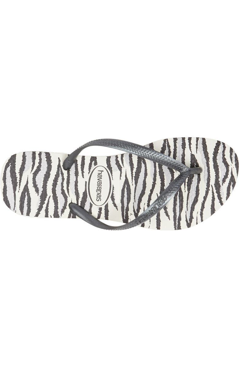 Havaianas Slim Animal Print Flip Flop, Alternate, color,
