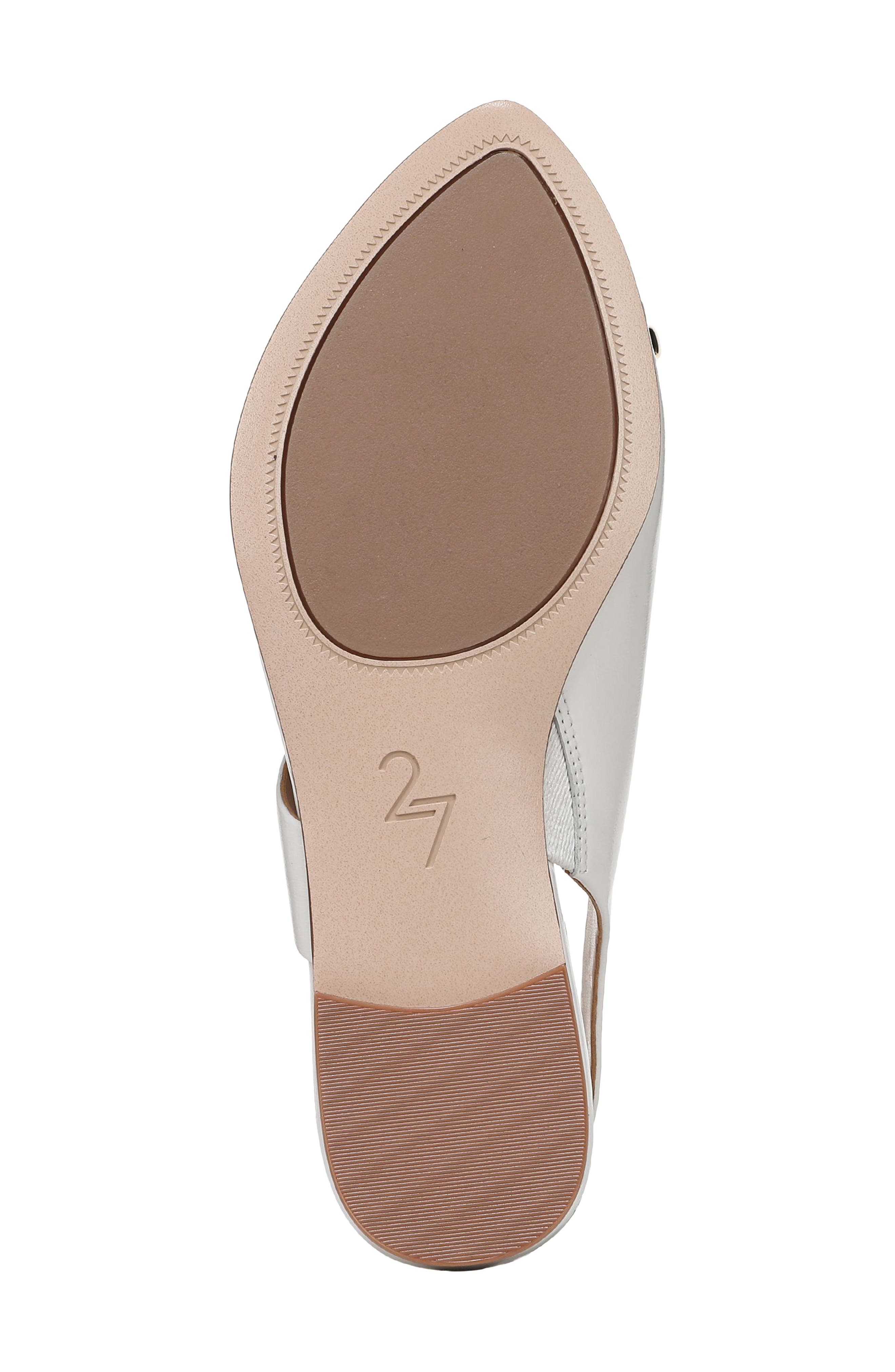 Via Slingback Pointed Toe Sandal, Alternate, color, WARM WHITE