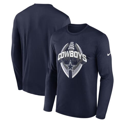 Men's Nike Navy Dallas Cowboys Primetime Legend Icon Performance Long Sleeve T-Shirt
