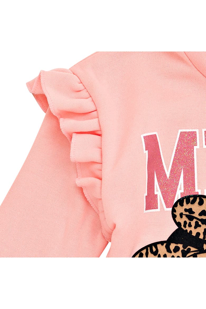 Minnie Mouse 2-Piece Fleece Hoodie and Leggings Set, Alternate, color, Minnie Pink Leopard