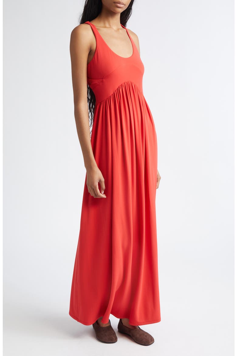 Panino Cutout Back Jersey Maxi Dress, Alternate, color, CORAL
