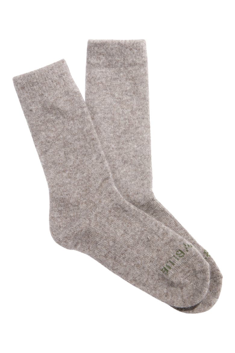 2-Pack Stripe Wool & Yak Blend Crew Socks, Alternate, color, KELP/PORTOBELLO HEATHER MUL1