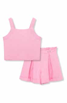 Habitual Kids Kids' Linen Blend Tank & Shorts Set